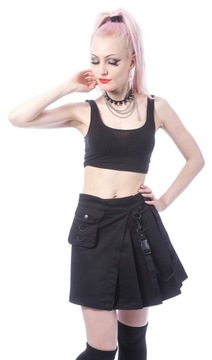 Spódnica mini z szelkami Infinity Skirt L