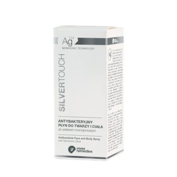 Invex Remedies PŁYN ANTYBAKTERYJNY Ag124 100 ml ze Srebrem Monojonowym