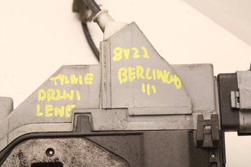 CITROEN BERLINGO PEUGEOT PARTNER III 08R- ZÁMEK DVEŘE LEVÝCH ZADNÍCH ZADNÍ