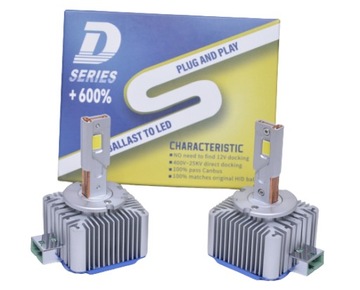 2x Żarnik Żarówka D3S D3R Zmiana z Xenon na LED 2 szt NOWE MOCNE