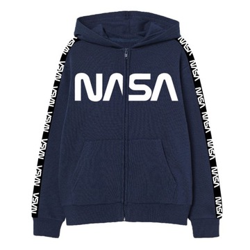 R:146/152 BLUZA CHŁOPIĘCA Z KAPTUREM NASA