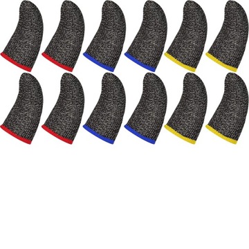 GAMINGOWE ODDYCHAJĄCE NAKŁADKI NA PALCE do GIER NAKŁADKI NA PALCE 6 zestawy