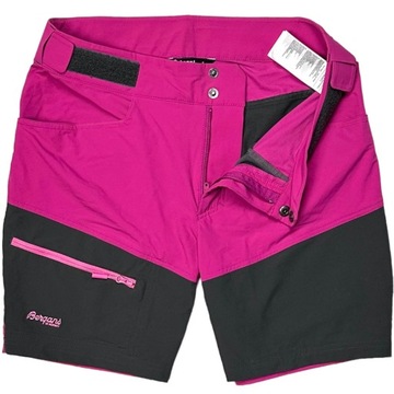 BERGANS ROMSDAL Spodenki Szorty Softshellowe Damskie Trekkingowe Logo r. S