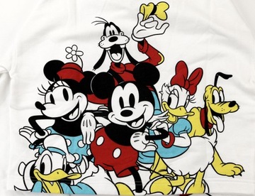 Bluza damska bez kaptura DISNEY Myszka Mickey i Przyjaciele M Krótka Haft