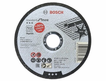 TARCZA KORUNDOWA DO STALI NIERDZ. 125/1,0mm BOSCH