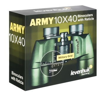 Бинокль Levenhuk Army 10x40 с видоискателем