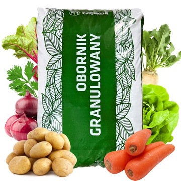 Bydlęcy OBORNIK Granulowany Nawóz do Roślin Pomidorów Warzyw Jesienny 40L
