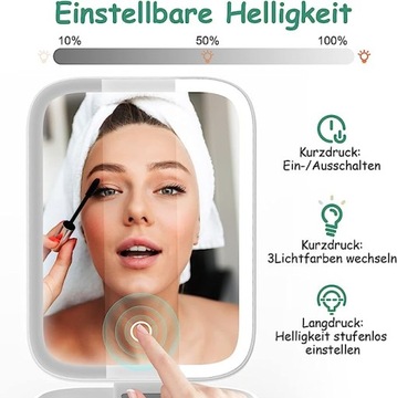 Зеркало для макияжа MEINRAUM со светодиодной подсветкой