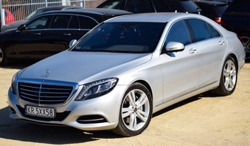 Mercedes Klasa S W222 Limuzyna 500 456KM 2014 Mercedes S500 4m Webasto 360 Multikontury Dociąg Hak Masaż ACC Blis Pamięci