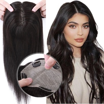 35CM Damski Tupet WŁOSY NATURALNE WYPADANIE Topper