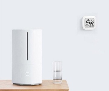 MINI STACJA POGODY TERMOMETR POKOJOWY HIGROMETR CYFROWY WYŚWIETLACZ LCD