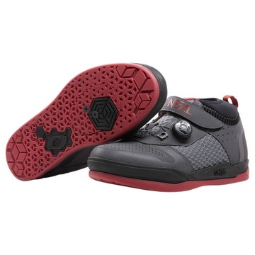 Buty SPD Żyłka Rzep Czerwone DH O'neal Session 42