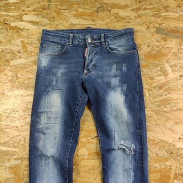 Spodnie Jeansowe DSQUARED 2 Slim Designerskie 42