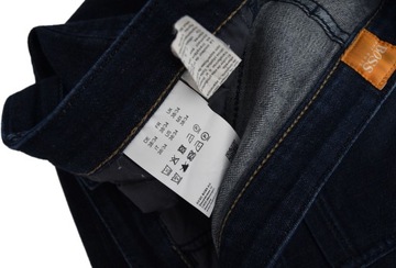 HUGO BOSS spodnie męskie jeansowe JEANSY GRANATOWE elastyczne 38/34