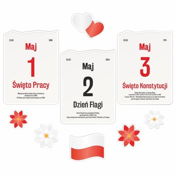 Патриотические украшения - МАЙСКИЕ ПРАЗДНИКИ - 1-3 мая День Конституции 9 шт.