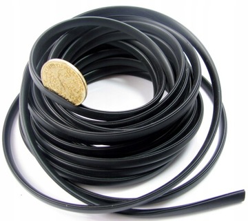 LISTWA Odboje RANTOWA OZDOBNA CZARNA elastyczna 1m 5x8mm do 2,3mm