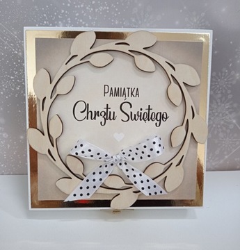 Сувенир на Крещение БЕЛАЯ коробочка для денег ПОДАРОК