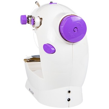 ПОРТАТИВНАЯ МИНИ-ШВЕЙНАЯ МАШИНА С ПОДСВЕТКОЙ АКСЕССУАРЫ БЛОК ПИТАНИЯ + СТОЛ