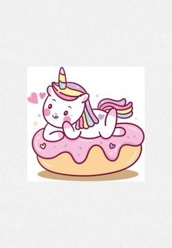 МАСКА-ПОНЧИК РОЗОВОГО ЕДИНОРОГА, БЕЛЫЙ ХЛОПОК PL