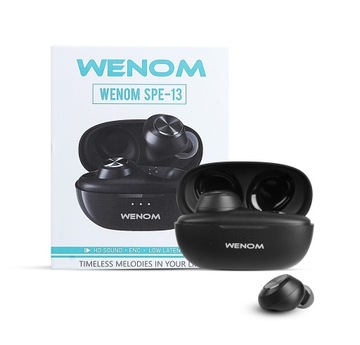 WENOM SPE-13 БЕСПРОВОДНЫЕ НАУШНИКИ Bluetooth 5.3 ВОДОНЕПРОНИЦАЕМЫЕ 2 микрофона