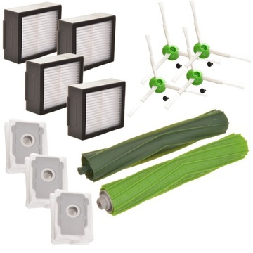 SZCZOTKI WAŁKI FILTRY WORKI do iRobot Roomba E I J i3+ i4+ i5+ i6+ i7+ j7+