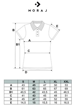 Koszulka Polo Damska PREMIUM Czarna Klasyczna Bawełniana Modna MORAJ L