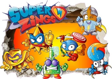 Super Zings Naklejki Ścienne Dziura efekt 3D