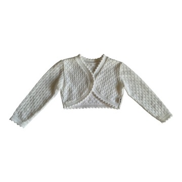 BOLERKO sweterek białe 104