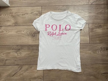 POLO RALPH LAUREN KOSZULKA BIAŁA BIG LOGO XS