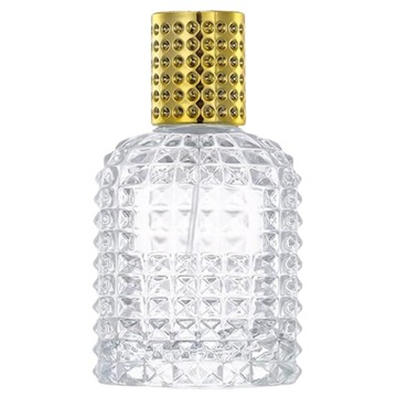 Butelka Szklana Do Perfum Flakon Złoty Kryształ Valentines Gold 50ml