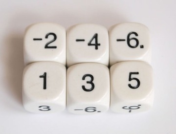 Математический куб Отрицательная игральная кость № K6 Math WBM