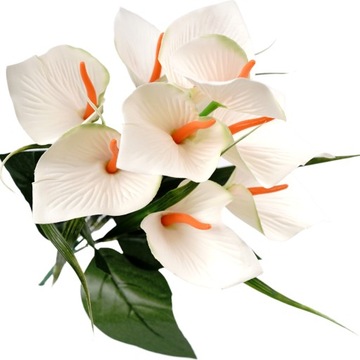 ANTURIUM SZTUCZNE KWIATY NA CMENTARZ DUŻY BUKIET KWIATÓW WIĄZANKA KALIE