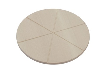 DESKA OKRĄGŁA drewniana fi 35cm do PIZZY Z NACIĘCIAMI