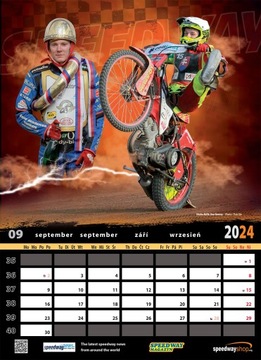 KALENDARZ ŻUŻLOWY 2024 kalendarz speedway żużel - II okładka