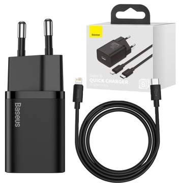 BASEUS SZYBKA ŁADOWARKA 20W + KABEL DO IPHONE