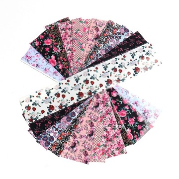 10x ФОЛЬГА ДЛЯ НОГТЕЙ 10смx4см НАБОР «ЦВЕТЫ РОЗЫ»