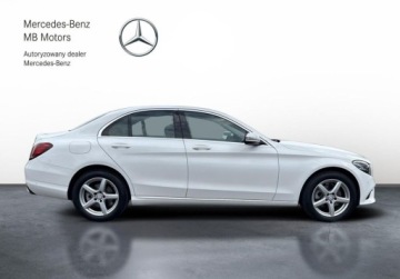 Mercedes Klasa C W205 Limuzyna Facelifting 1.6 C160 129KM 2019 Mercedes-Benz Klasa C SalonPL 9G Nawigacja Kamera LED Alufegi Czujniki Par, zdjęcie 24