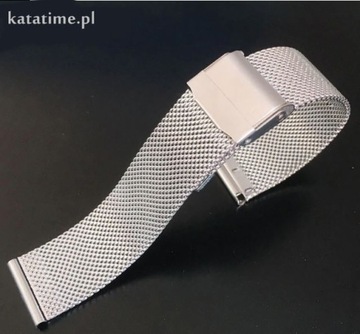 Bransoletka do zegarka stalowa mesh milanese 18 mm