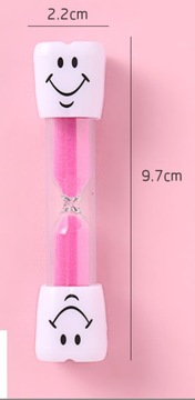 KLEPSYDRA CZASU 2,5X10 CM TIMER KLEPSYDRA DO MYCIA ZĘBÓW DZIECI CZASOMIERZ