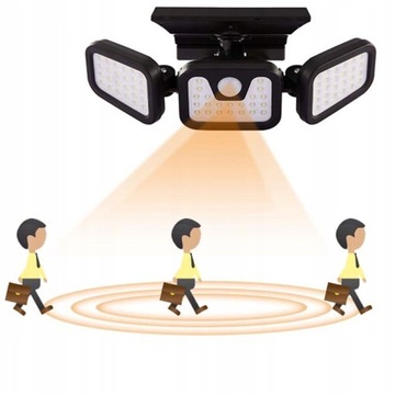 СВЕТОДИОДНАЯ СОЛНЕЧНАЯ ЛАМПА 3в1 ДЛЯ УЛИЦЫ, САДА, МОЩНОСТИ PROMERCO