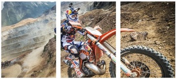 3x OBRAZ NA ŚCIANĘ MOTOCROSS PREMIUM 30x40