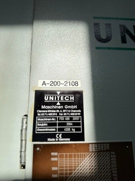 UNITECH HECKERT FSS 400 450 S ВЕРТИКАЛЬНО-ФРЕЗЕРНЫЙ СТАНОК