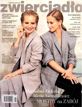 Zwierciadło nr 1/2024. Magdalena Cielecka i Marta Nieradkiewicz.