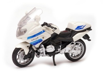 Motocykl z napędem - światło dźwięk biały
