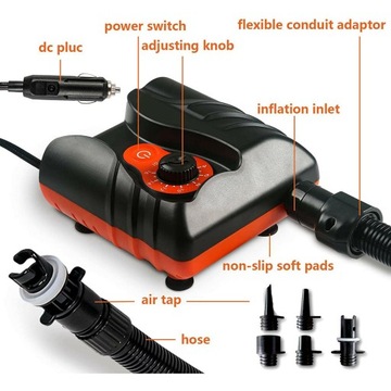 Elektryczna pompka powietrza Stand Up Paddle SUP Inflior 16PSI Quick Fill Inflator