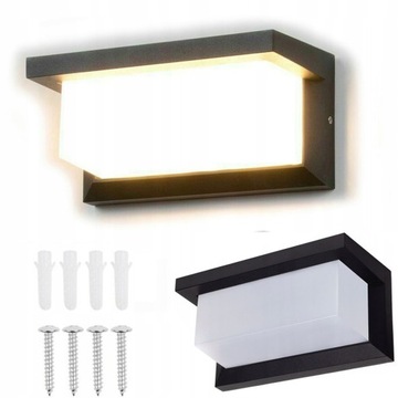 LAMPA ELEWACYJNA LED CZUJNIK RUCHU KINKIET ZEWNĘTRZNY 18W