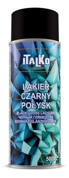 ITALKO SPRAY AKRYLOWY CZARNY POŁYSK 500ML
