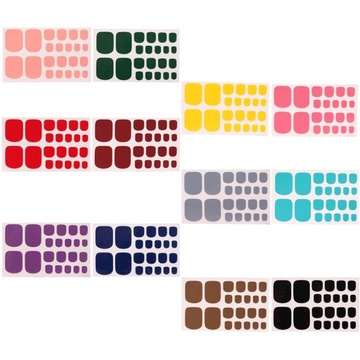 Наклейки для дизайна ногтей, украшения для пальцев ног, полные обертывания