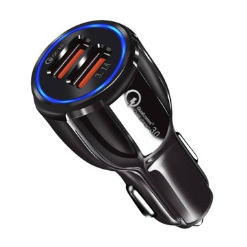 Ładowarka samochodowa QC 3.0 12V 2xUSB