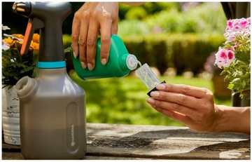 Ручной опрыскиватель для растений Gardena 1 л Латунная насадка Функция 360° Фильтр
